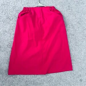 1980s vintage Koret of California brand cotton/poly blend midi skirt s 2/4